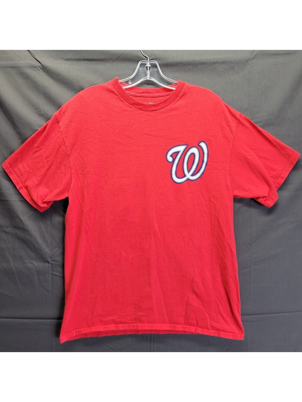 Washington Nationals Shirt Adult L Bryce Harper #34 Short Sleeve Red MLB